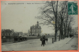 CARTE MAISONS LAFFITTE - 78 - STATION DES VOITURES A LA GARE - 2 SCANS-19 - Maisons-Laffitte