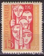 Yugoslavia 1957 - 40th Anniversary Of October Revolution - Mi 833 - MNH**VF - Nuovi