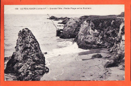 27820 /⭐ ◉  44-LE POULIGUEN ◉ Balance Pêche Grande Côte Petite Plage Entre Rochers à Lea GROSLIER Reze ◉ CHAPEAU 133 - Le Pouliguen