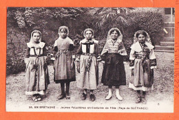 27817 /⭐ ◉ Pays GUERANDE 44-Loire Inferieure ◉ En Bretagne Jeunes Paludieres Costume Fete 1910s ◉ Editeur CHAPEAU N° 56 - Guérande