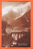 27747 / CP-Bromure PERROCHET & DAVID 5420 ● LE HOUCHES Vallée CHAMONIX (74) Pont-Viaduc SAINTE-MARIE Ste 1910s - Les Houches