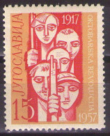 Yugoslavia 1957 - 40th Anniversary Of October Revolution - Mi 833 - MNH**VF - Nuovi