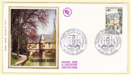 27811 /⭐ FDC Soie CHALONS-sur-MARNE 42e Congres National Federations Philatelique Premier Jour 24 Mai 1969 F.D.C  - 1960-1969
