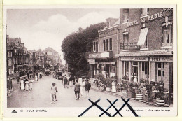 27853  /⭐ ◉  Lisez ! Vague Chaleur 1947 AULT-ONIVAL-sur-MER 80-Somme GRAND RUE Vue Hotel Restaurant à PELGAS-Paris-CAP - Ault