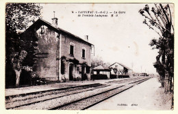 27593  /⭐ ◉  LADIGNAC La Gare De TRENTELS-LADIGNAC 1932- Photo DELBOY ANDRIEUX 4 Lot-et-Garonne Cptrain - Otros & Sin Clasificación