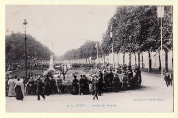 27540 ////// AGEN Lot-et-Garonne Jardin Du Gravier Jour De Fête 1910s- Phototypie PERRET 17a Titrée Bleu - Agen