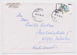 Roumanie Romania Timisoara Lettre Timbre Taekwondo Stamp Air Mail Cover 1999 - Brieven En Documenten