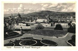 Panorama Dal Piazzale Michelangiolo Firenze Italy 1935 Unused Real Photo Postcard. Publisher UMF/ Cesare Capello, Milano - Firenze (Florence)