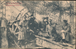 VISITE DE JOURNALISTES  ETRANGERS AU FRONT         2 SCANS - War 1914-18