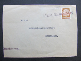 BRIEF Mährisch Schönberg Sudetenland Šumperk - Rýmařov Römerstadt  /// P6334 - Sudetenland