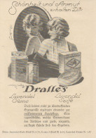 Lavendel Crème Dr. Dralle's - Pubblicità D'epoca - 1925 Old Advertising - Publicités