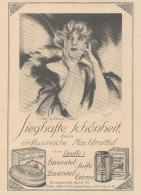 Lavendel Crème Dr. Dralle's - Pubblicità D'epoca - 1925 Old Advertising - Publicités