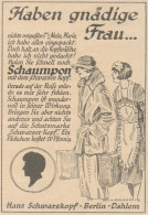 Hans Schwarzen Kopf Schaumpon - Pubblicità D'epoca - 1925 Old Advertising - Publicités