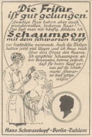 Hans Schwarzen Kopf Schaumpon - Pubblicità D'epoca - 1925 Old Advertising - Pubblicitari