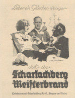 Scharlachberg Meisterbrand Weinbrennereien - Pubblicità D'epoca - 1925 Ad - Publicités