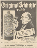 Original SCHLICHTE - Pubblicità D'epoca - 1925 Old Advertising - Pubblicitari