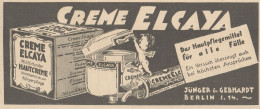 Creme ELCAYA - Pubblicità D'epoca - 1925 Old Advertising - Pubblicitari