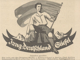 Jung Deutschland Stiefel - Pubblicità D'epoca - 1925 Old Advertising - Pubblicitari