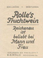 ROLLE'S Fruchtwein - Pubblicità D'epoca - 1925 Old Advertising - Pubblicitari