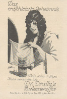Dr. DRALLE'S Birkenwasser - Pubblicità D'epoca - 1925 Old Advertising - Pubblicitari