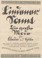 Mecanisque Weberei Zu Linden - Pubblicità D'epoca - 1925 Old Advertising - Pubblicitari