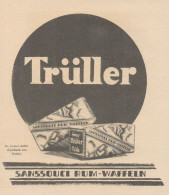 TRULLER - Sanssouci Rum-Waffeln - Pubblicità D'epoca - 1925 Old Advert - Advertising