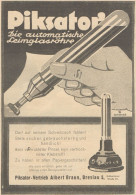 PIKSATOR-Vetrieb - Albert Braun - Pubblicità D'epoca - 1925 Old Advert - Advertising