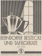 BERNDORFER Bestecke Und Tafelgeräte - Pubblicità D'epoca - 1929 Old Ad - Advertising