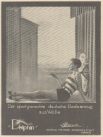 DELPHIN Badeanzug - Pubblicità D'epoca - 1929 Old Advertising - Werbung