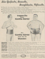 GENTILA Gurtel - Pubblicità D'epoca - 1929 Old Advertising - Werbung