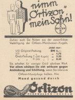 ORTIZON Mundwasser Kugeln - Pubblicità D'epoca - 1929 Old Advertising - Advertising