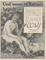 COSY - Hermann Pfender - Pubblicità D'epoca - 1929 Old Advertising - Publicidad