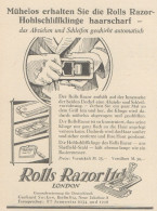 ROLLS RAZOR - Pubblicità D'epoca - 1929 Old Advertising - Publicidad