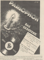 PARLOPHON - Pubblicità D'epoca - 1929 Old Advertising - Publicidad