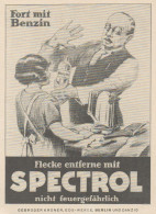 Flecke Entferne Mit SPECTROL - Pubblicità D'epoca - 1929 Old Advertising - Publicités