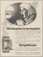 Voigtlander - Heimphotographie - Pubblicità D'epoca - 1929 Old Advertising - Advertising