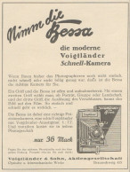 Voigtlander BESSA - Pubblicità D'epoca - 1929 Old Advertising - Advertising