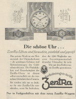 ZENTRA Uhren - Pubblicità D'epoca - 1929 Old Advertising - Publicités