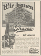 IHAGEE Reflex - Pubblicità D'epoca - 1929 Old Advertising - Advertising