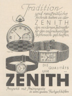 ZENITH Orologi - Pubblicità D'epoca - 1929 Old Advertising - Publicidad