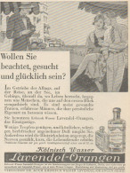 Kolnisch Wasser LAVENDEL-ORANGEN - Pubblicità D'epoca - 1929 Old Advert - Advertising