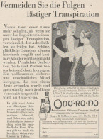 ODORONO - Junger & Gebhardt - Pubblicità D'epoca - 1929 Old Advertising - Advertising