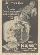 Kaiser'S Brust Caramellen - Pubblicità D'epoca - 1929 Old Advertising - Werbung