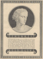 Schonheit - Acis Olive - Pubblicità D'epoca - 1927 Old Advertising - Werbung