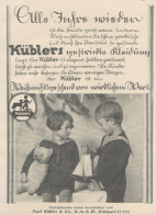 Paul KUBLER - Stuttgart - Pubblicità D'epoca - 1927 Old Advertising - Advertising