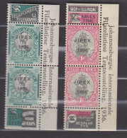 AFRIQUE DU SUD   Y & T PAIRES 77A/B/C/D BATEAU SPRINGBOX JIPEX 1936 NEUFS - Blocks & Sheetlets