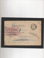 ALLEMAGNE,1918,  PRISONNIER DE GUERRE ALLEMAND TRANSFERE ,NENGLAND- HOLLAND, ROODE RUIS,(CROIX-ROUGE),  DOUBLE CENSURE - Prisoners Of War Mail