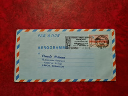 AEROGRAMME 1982 CONCORDE FLAMME NANTES TIMBRES CROIX ROUGE EXPO PHILATELIQUE - Aérogrammes