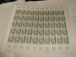 N° 1602 En Feuille De 50 Timbres  Entières Neuves - Hojas Completas