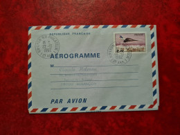 AEROGRAMME 1982 CONCORDE LYON RP PHILATELIE - Luchtpostbladen